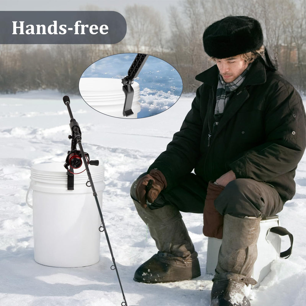 Huntury clip-on bucket holders install directly on most ice buckets.