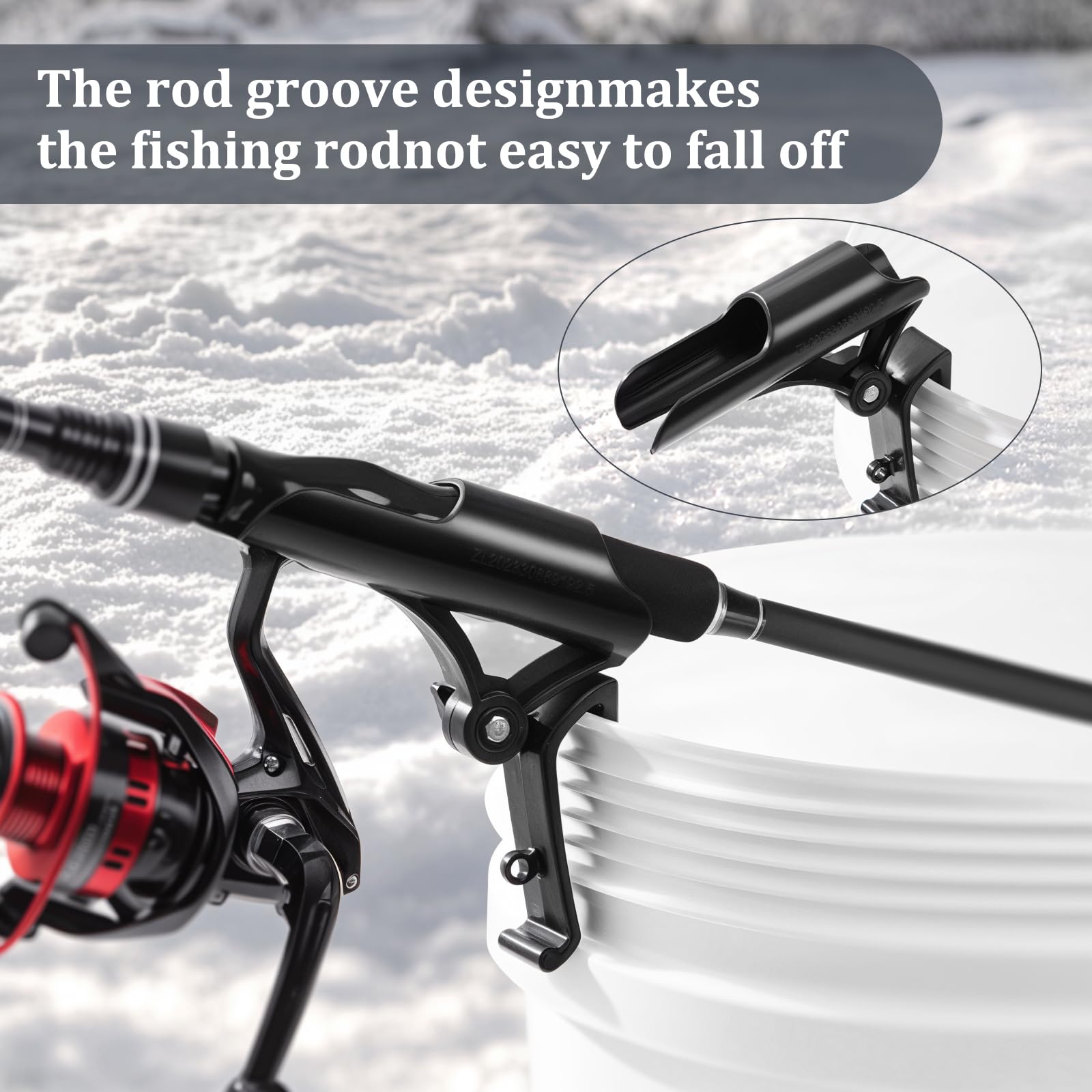 Two-pack provides support for multiple rods.