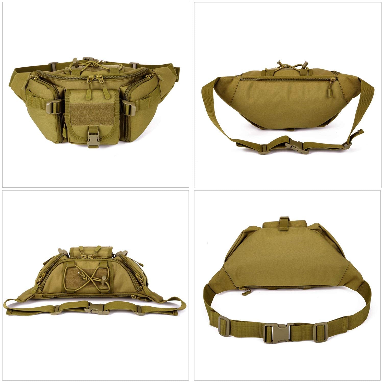 Huntvp Military Fanny Pack MOLLE attachment for modular gear.