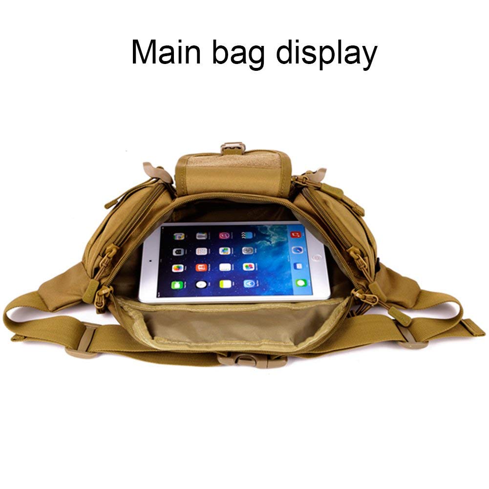 Huntvp Military Fanny Pack detachable strap for flexible carry options.