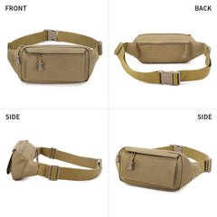 Huntvp Tactical Fanny Pack interior with three pockets for essentials.
