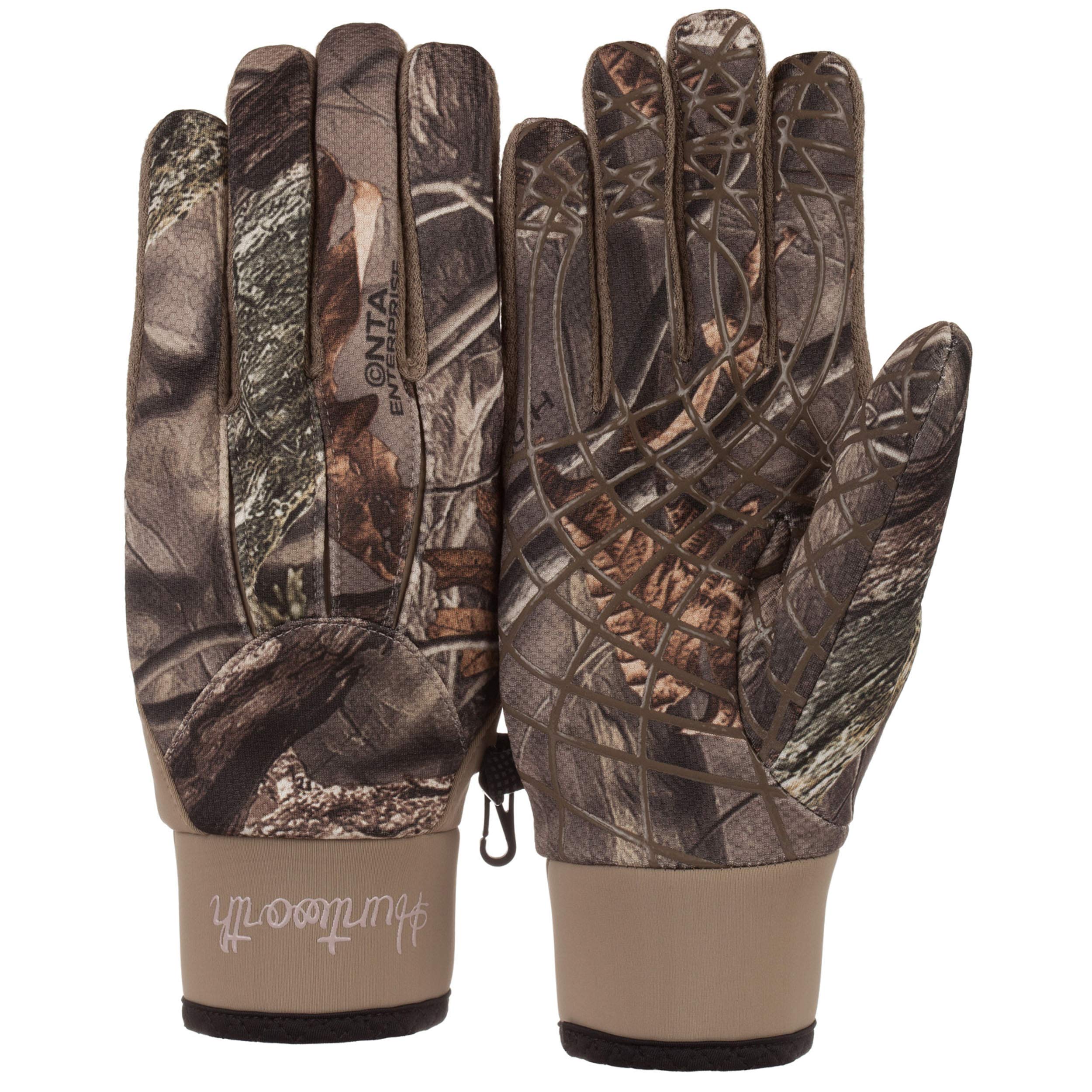 Huntworth Ladies Tech Shooters Glove palm grip with silicone for secure handling.