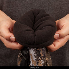 Huntworth Mammoth muff removable heat back exposed for portable warmth boost