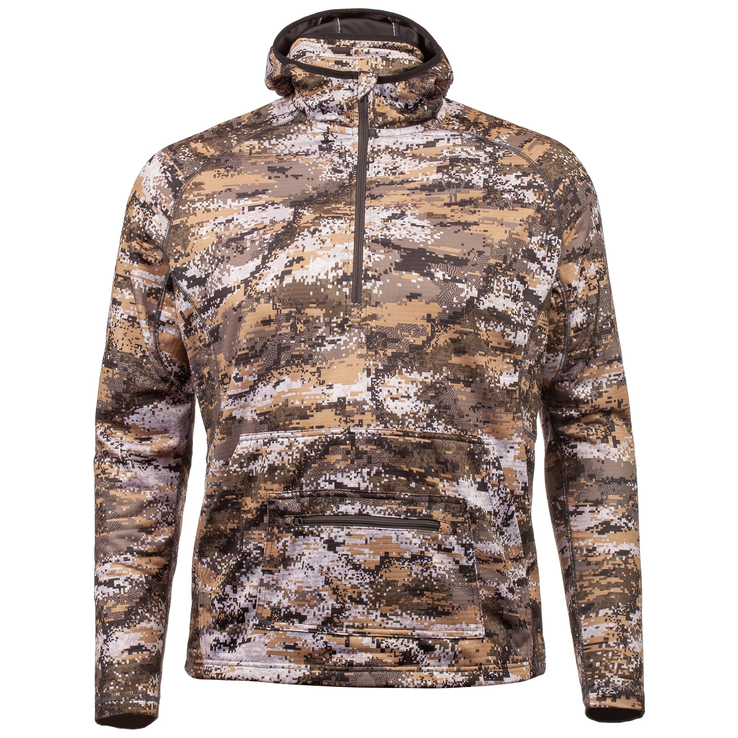 Huntworth Shelton Disruption Camo in forest backdrop highlighting field blend.
