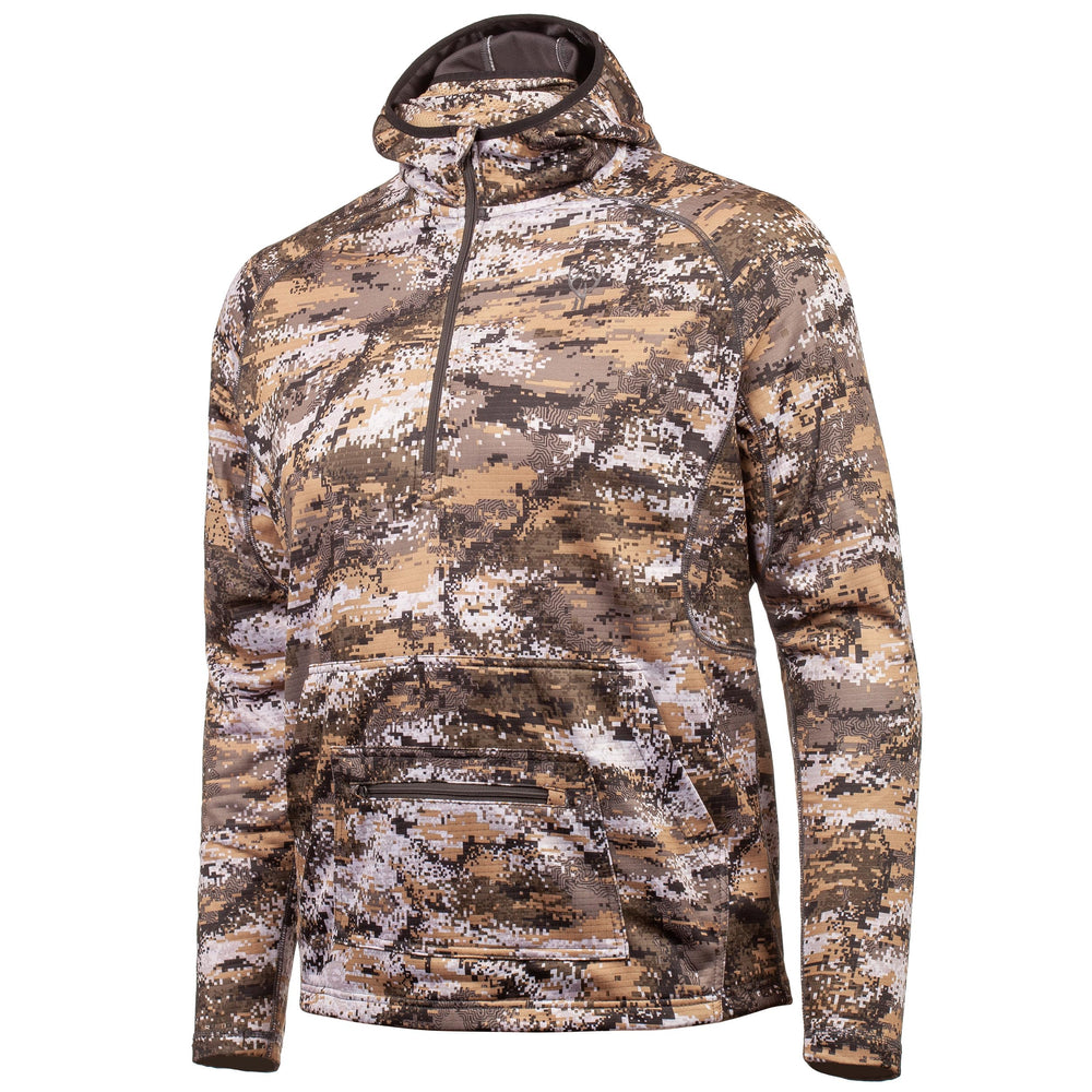 Huntworth Shelton pocket detail with roomy kangaroo pocket and secure storage.