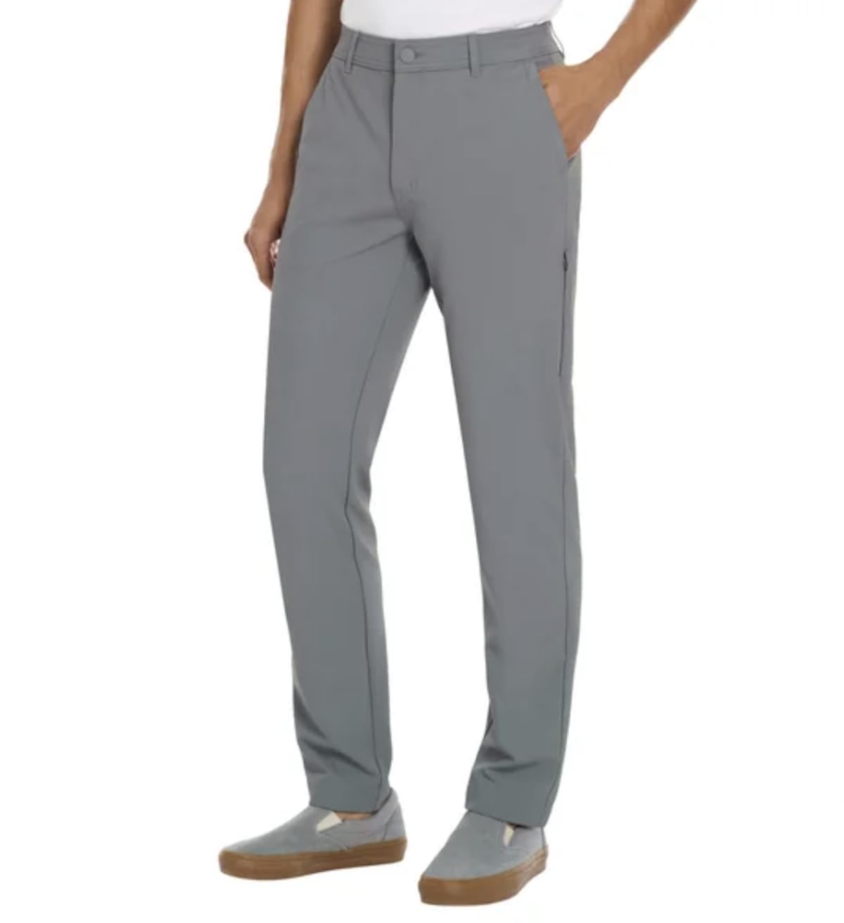 Hurley men’s water-repellent pant front view highlights stretch fabric for ease of movement