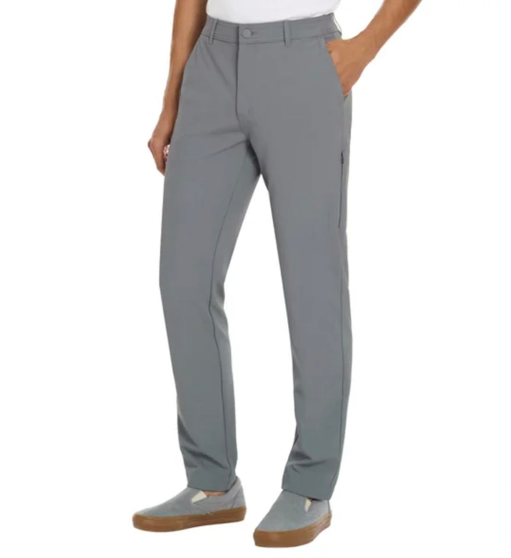 Hurley men’s water-repellent pant front view highlights stretch fabric for ease of movement