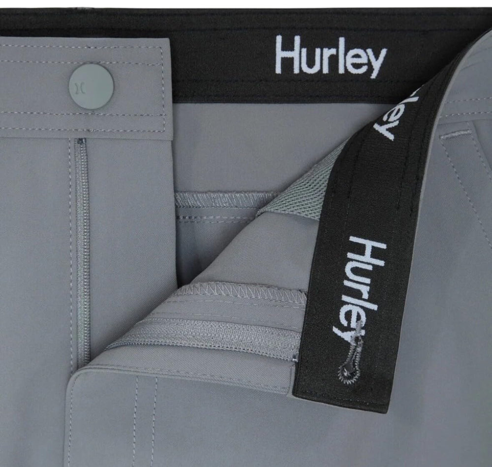 Hurley Water Repellent Hybrid Pant fabric texture reveals durable performance weave