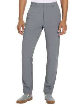 Hurley water-repellent hybrid pant gray, front view, versatile daily wear.