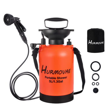 Hurmovae portable shower 360 head rotation for precise outdoor rinsing.