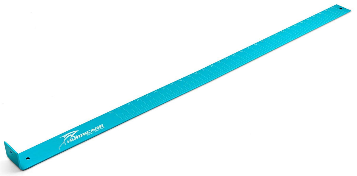 Hurricane Hur-91A 40 inch aluminum fishing ruler for deck or wall mounting