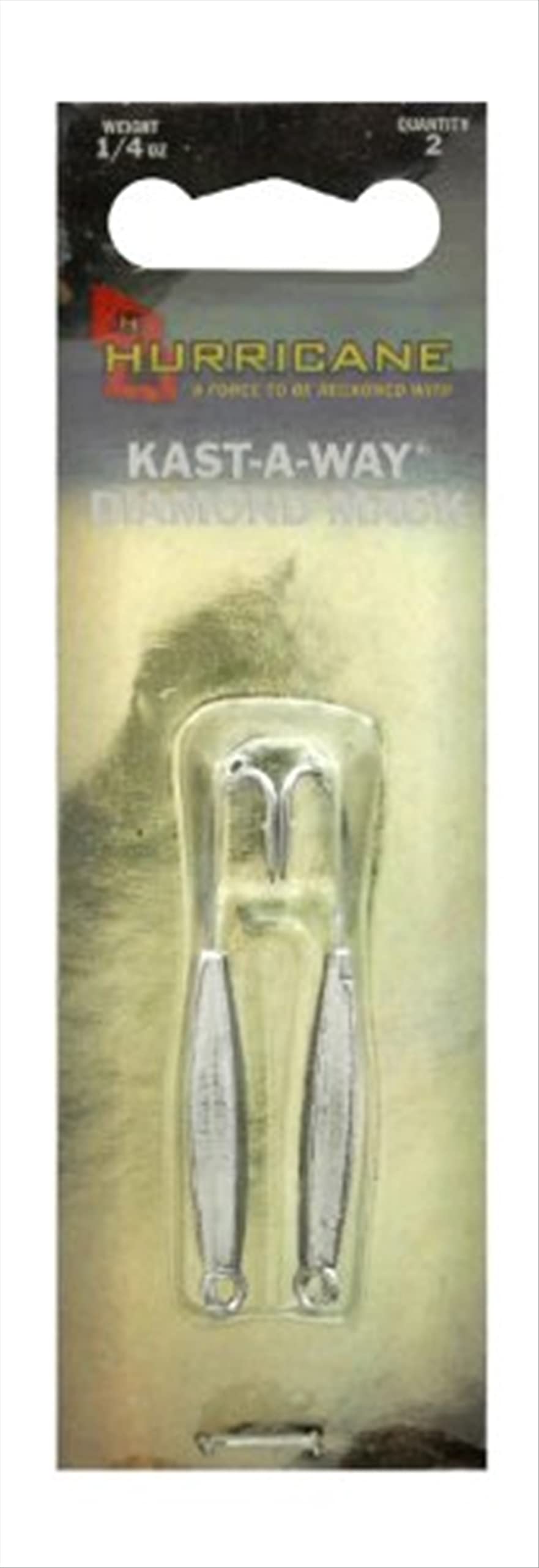HURRICANE MDJ-2 Kaw Diamond Jig, chrome finish, enhances depth control for mackerel