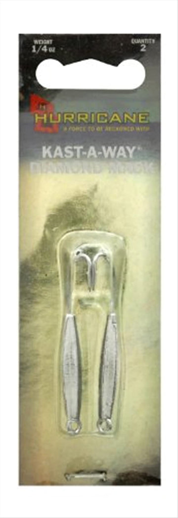 HURRICANE MDJ-2 Kaw Diamond Jig, chrome finish, enhances depth control for mackerel
