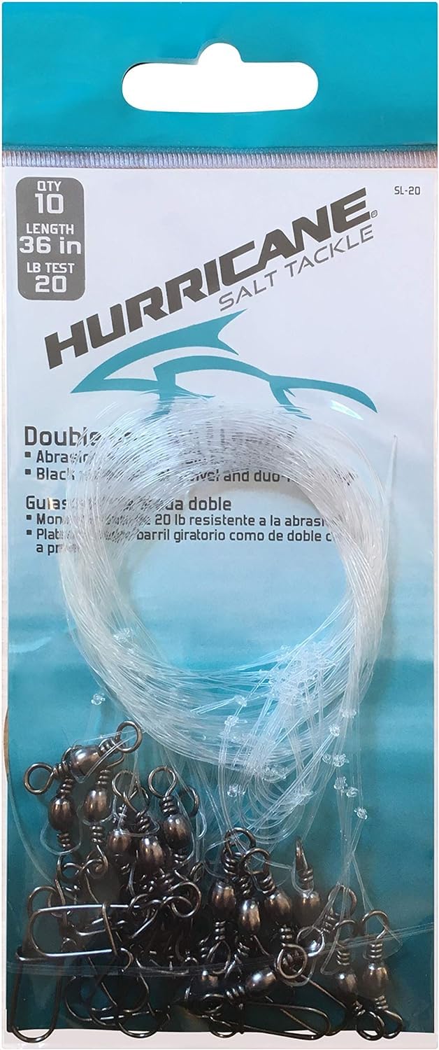 Hurricane Surf Fishing Leader Bundle 30lb double drop, built for heavier seas and fish.