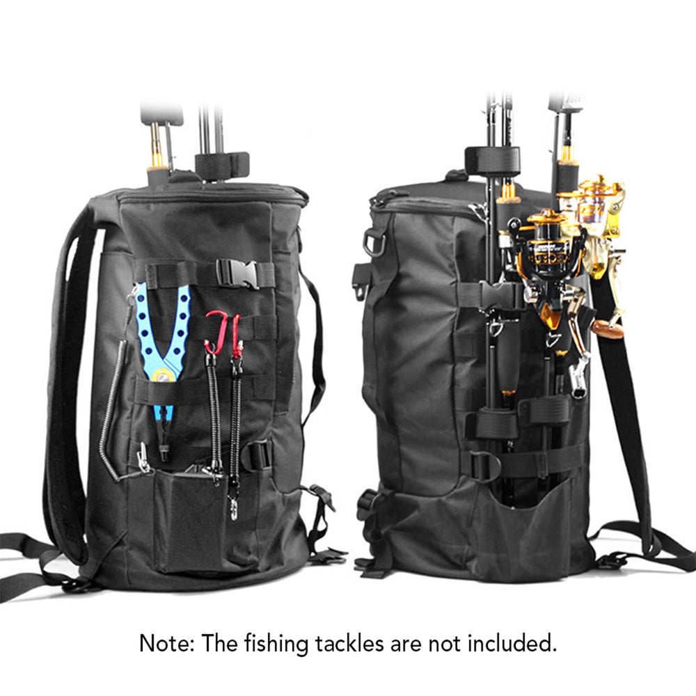 HURRISE backpack with MOLLE webbing and D-ring for customizable gear attachment