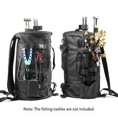 HURRISE backpack with MOLLE webbing and D-ring for customizable gear attachment