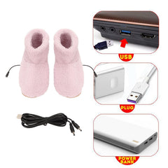 HURRISE heated foot warmer shoes used in car for warm feet on the go.