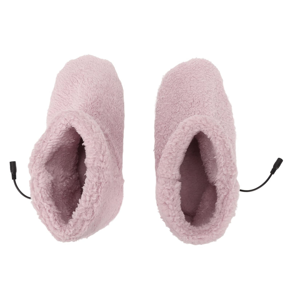 HURRISE heated foot warmer shoes packaging includes two warm slippers and USB cable.