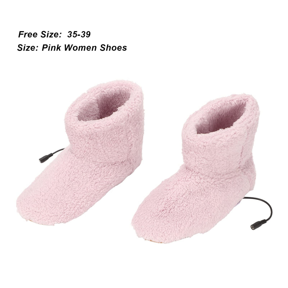 HURRISE heated foot warmer shoes use soft flannel material for warmth.