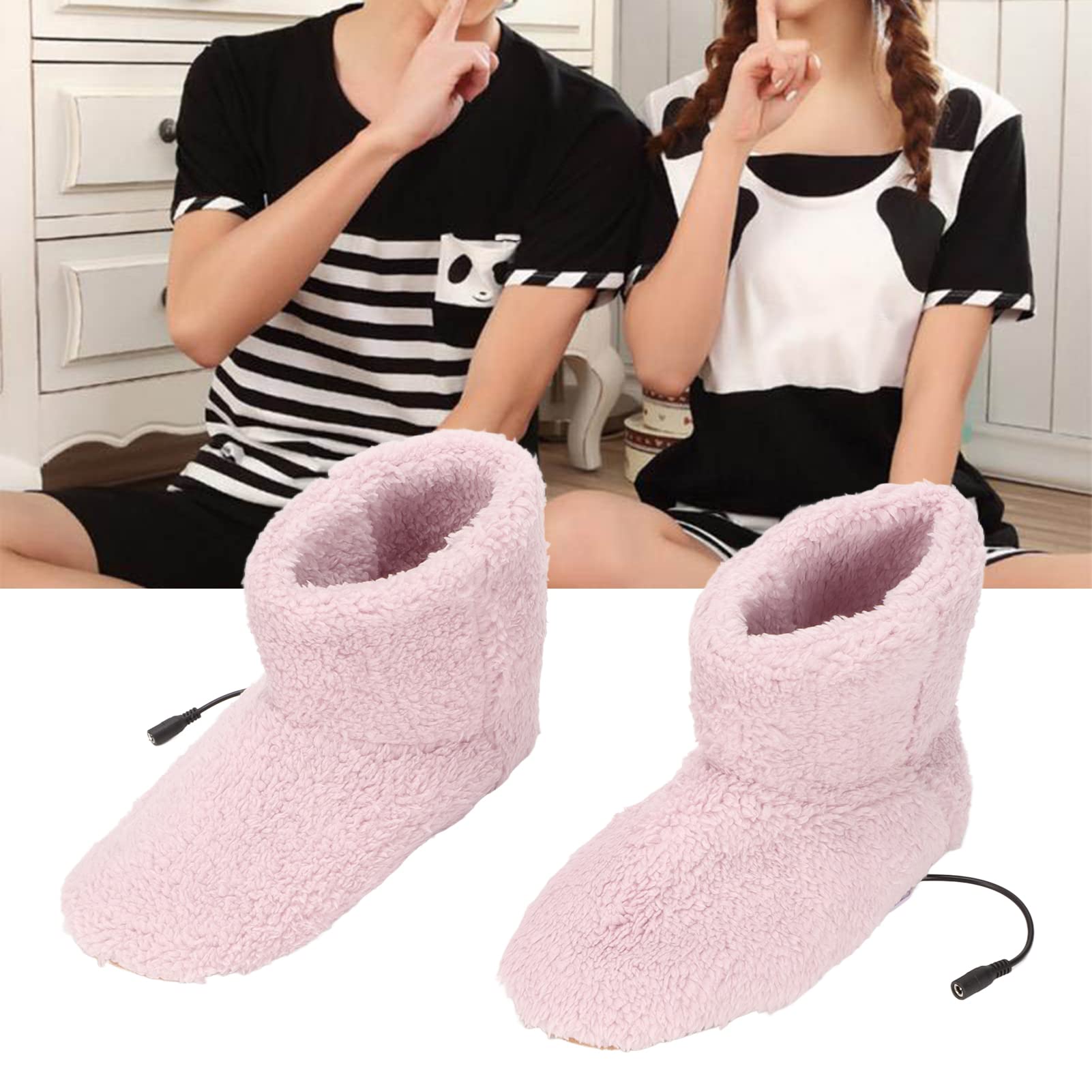 HURRISE heated foot warmer shoes powered by USB for easy warmth at home.