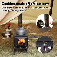 Huskfirm camping stove ash tray designed for easy cleaning and maintenance