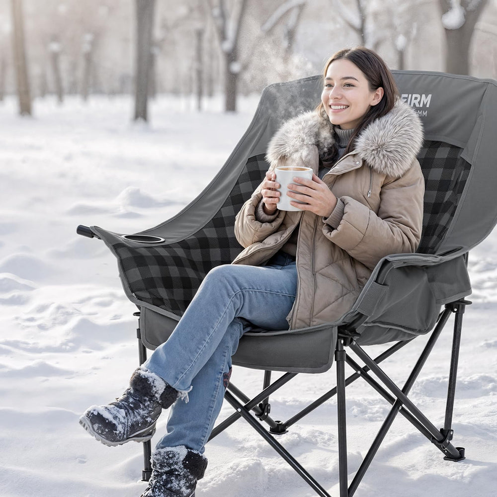 Huskfirm oversized chair at the beach ready for outdoor use