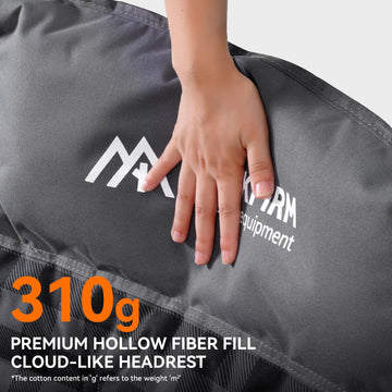 Huskfirm padded double camping chair 600D Oxford fabric resists wear.