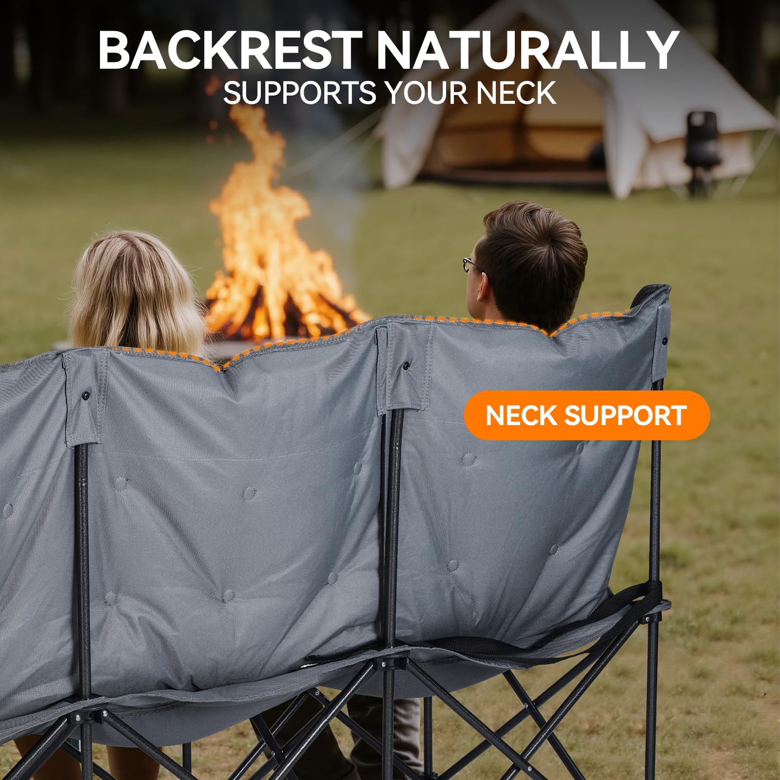 Huskfirm chair features thick padding delivering back support during lounging.