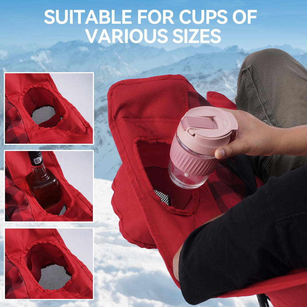 Huskfirm winter-friendly outdoor chair for beach, snow, and cool-weather gatherings.