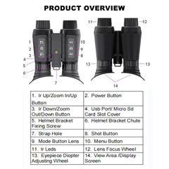 HUVIOVED NV8300 left-eye adjustment demonstrates independent compensation for comfortable vision.