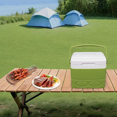 HUYSCVUI portable cooler with ergonomic handle for comfortable outdoor carrying