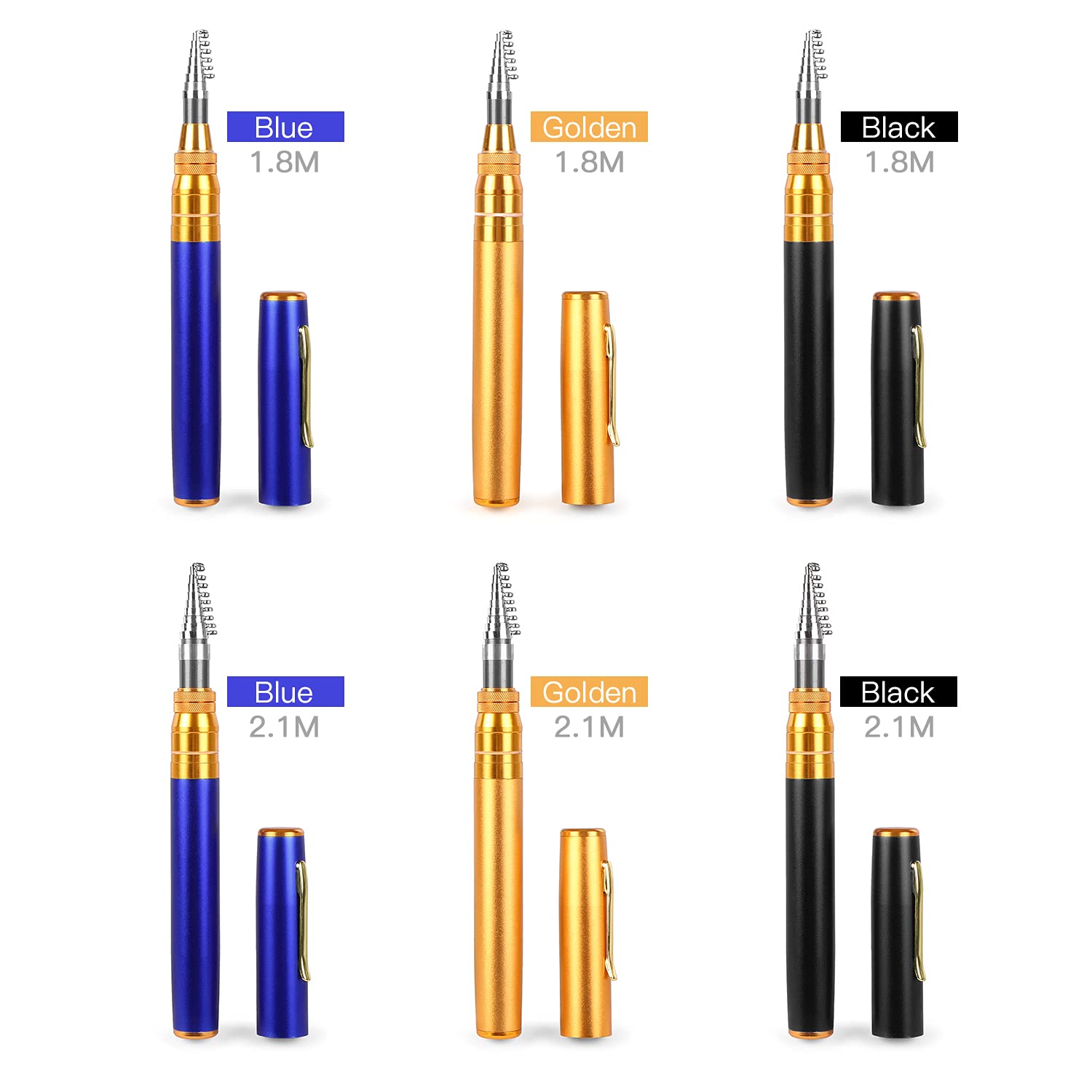 HXBER pocket pen fishing rod closed at 24.5cm for easy carry