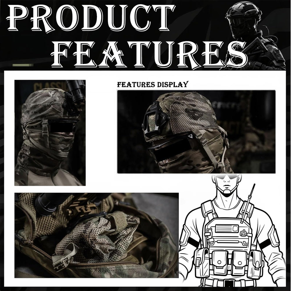 HXCSYC tactical cap showing NVG mount base for secure night-vision gear.
