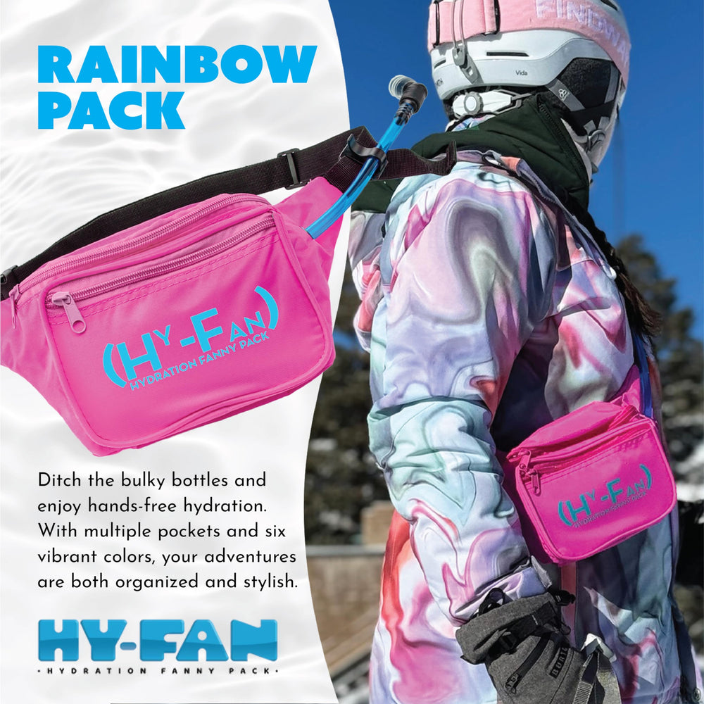 HY-FAN bottleless hands-free design keeps essentials accessible during workouts
