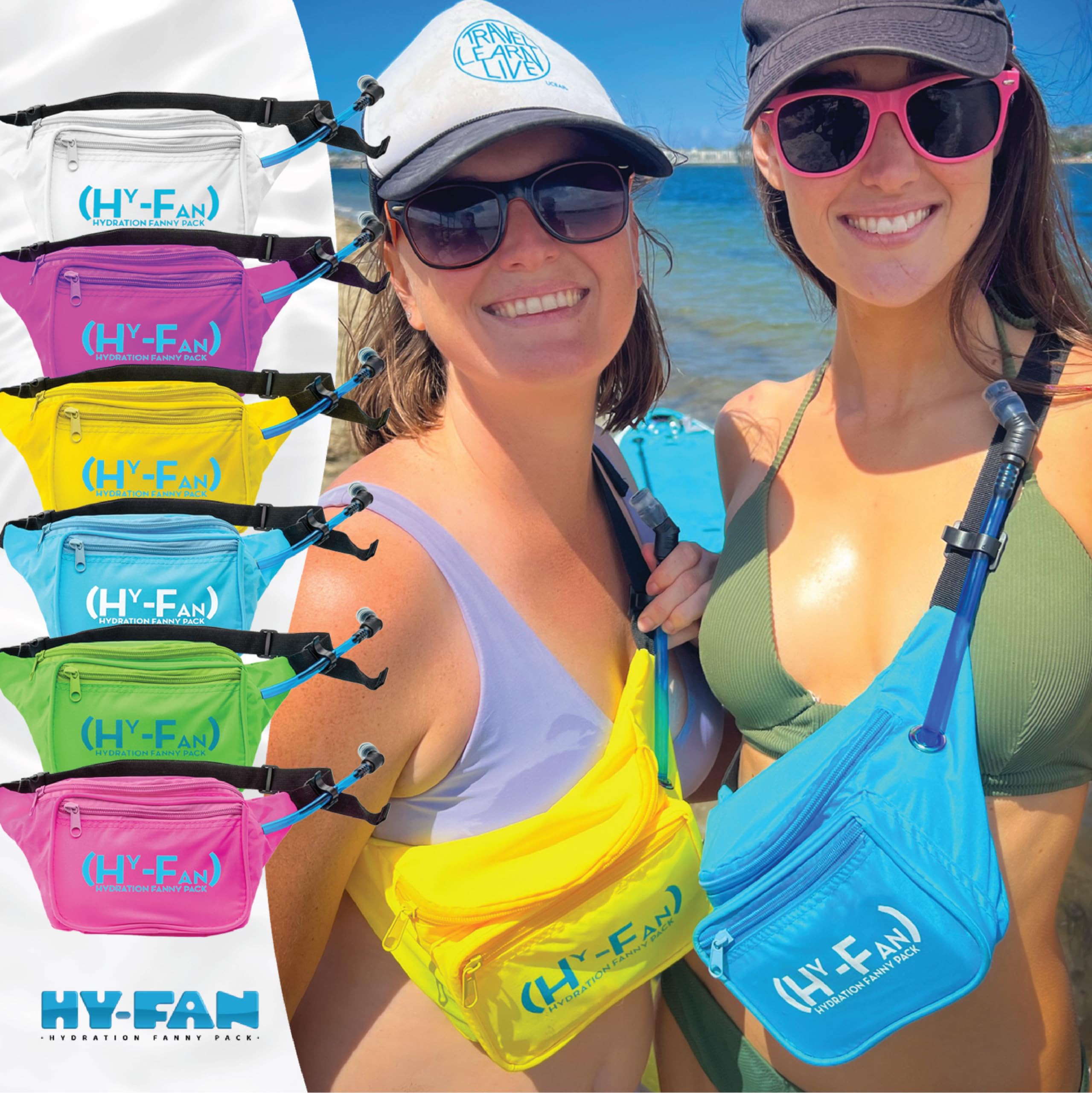 HY-FAN hydration waist pack easy-clean design simplifies maintenance after muddy trails.