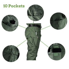 HYCOPROT waistband with elastic and zip closure for secure, comfortable wear.
