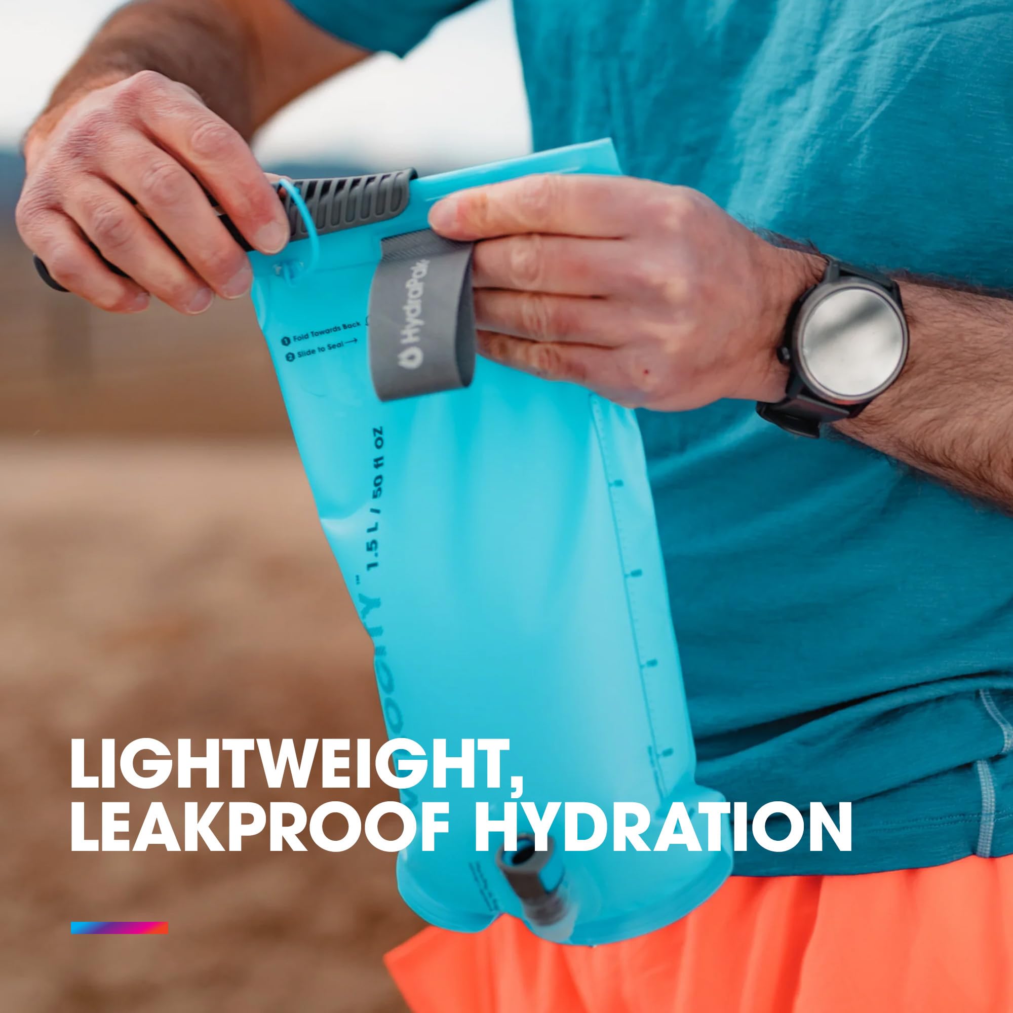 HydraPak Velocity drink tube assembly: flexible high-flow tubing for easy sipping.