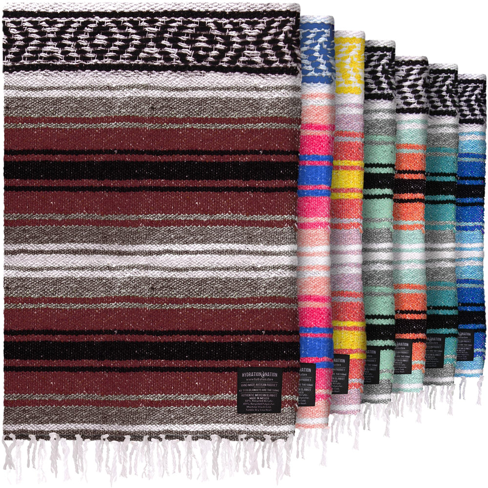 Hydration Nation authentic handwoven blanket close-up weave showcasing artisanal craftsmanship for home decor