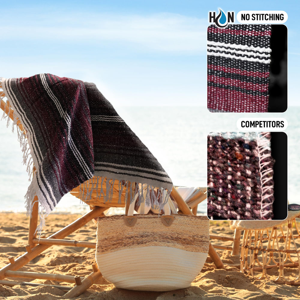 Hydration Nation blanket folded compactly for easy storage and travel