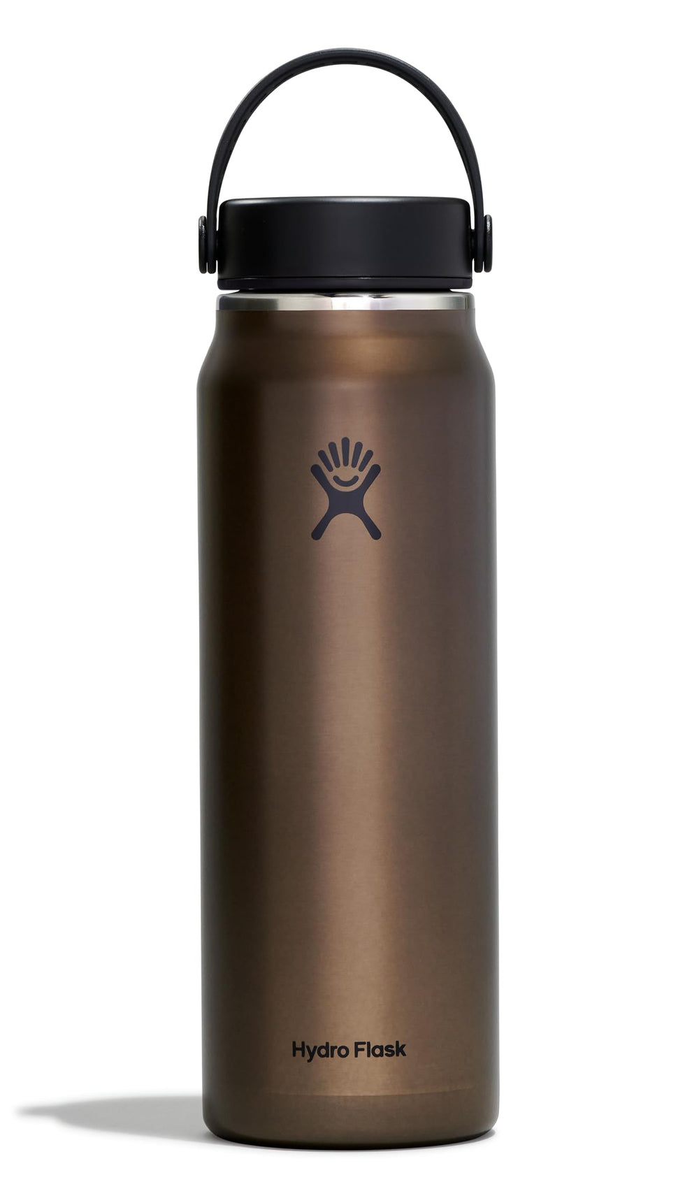 Hydro Flask 32oz lightweight trail series cap close shows reliable leakproof performance on hikes.