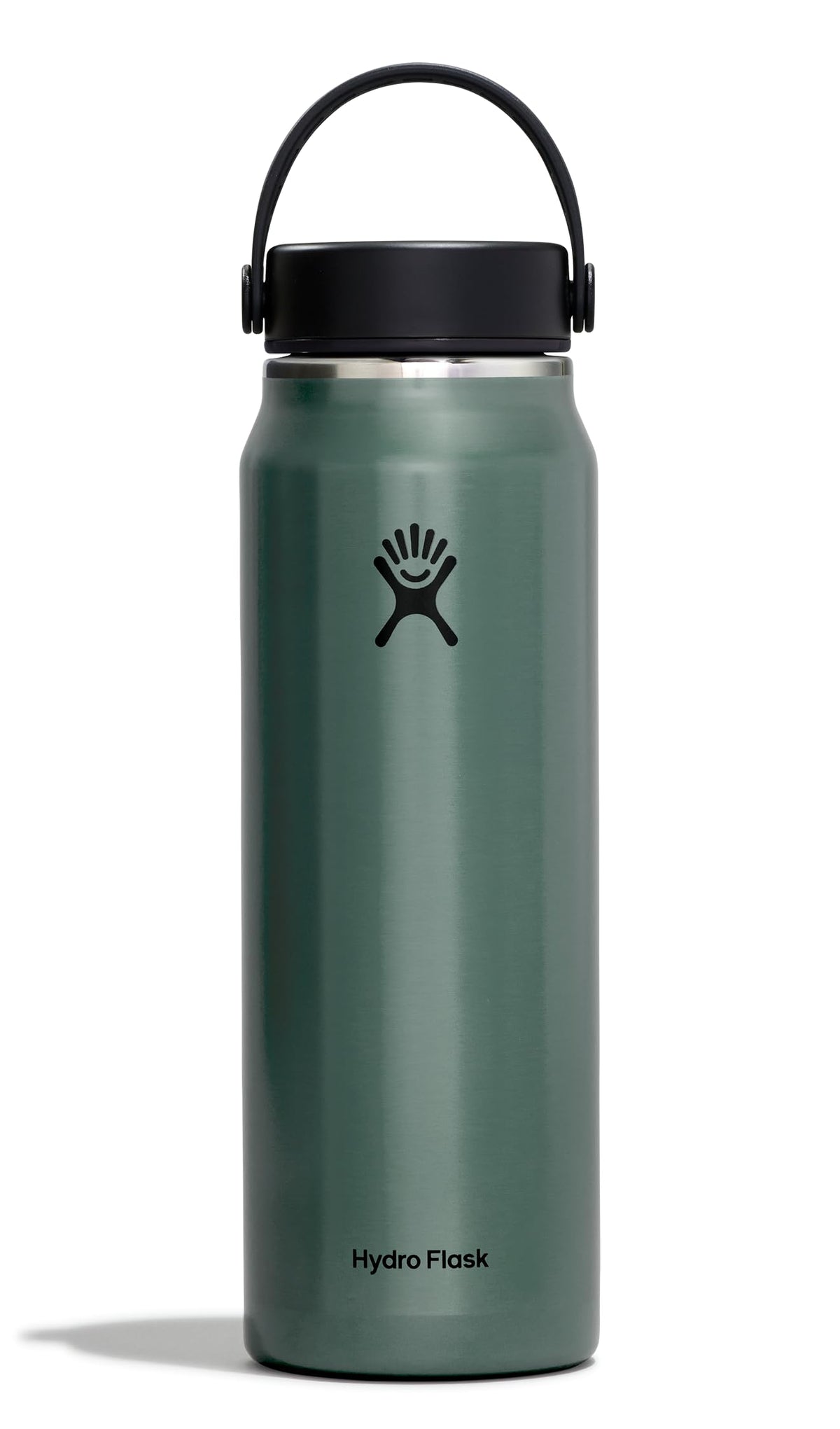 Hydro Flask 32oz Serpentine bottle on trail keeps drinks cold on the move