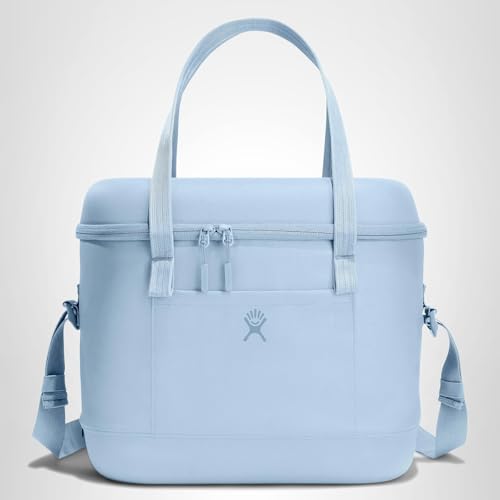 Hydro Flask Carry Out Soft Cooler in use during outdoor activity, ready for beverages.
