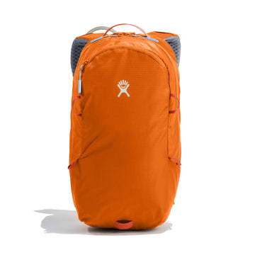 Hydro Flask Down Shift 14 L bronze pack on trail for day hikes