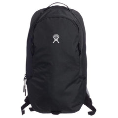 Hydro Flask Down Shift hydration pack front view with accessible pockets for bikes and gear