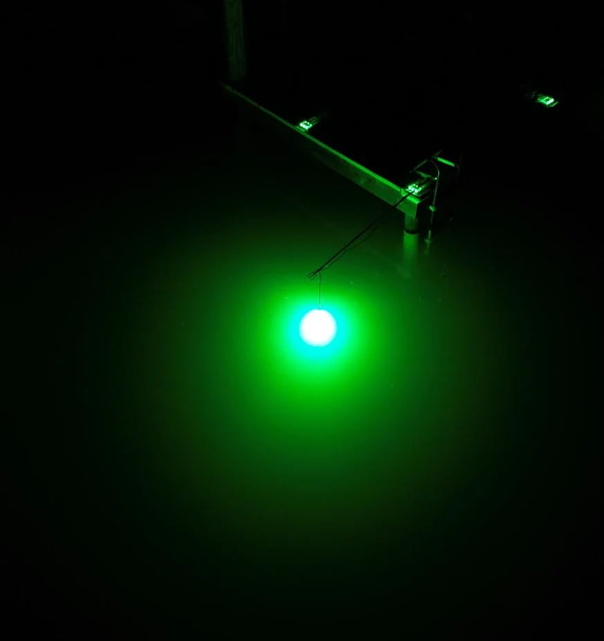 Hydro Glow cable connection ready to power from a 12V battery.
