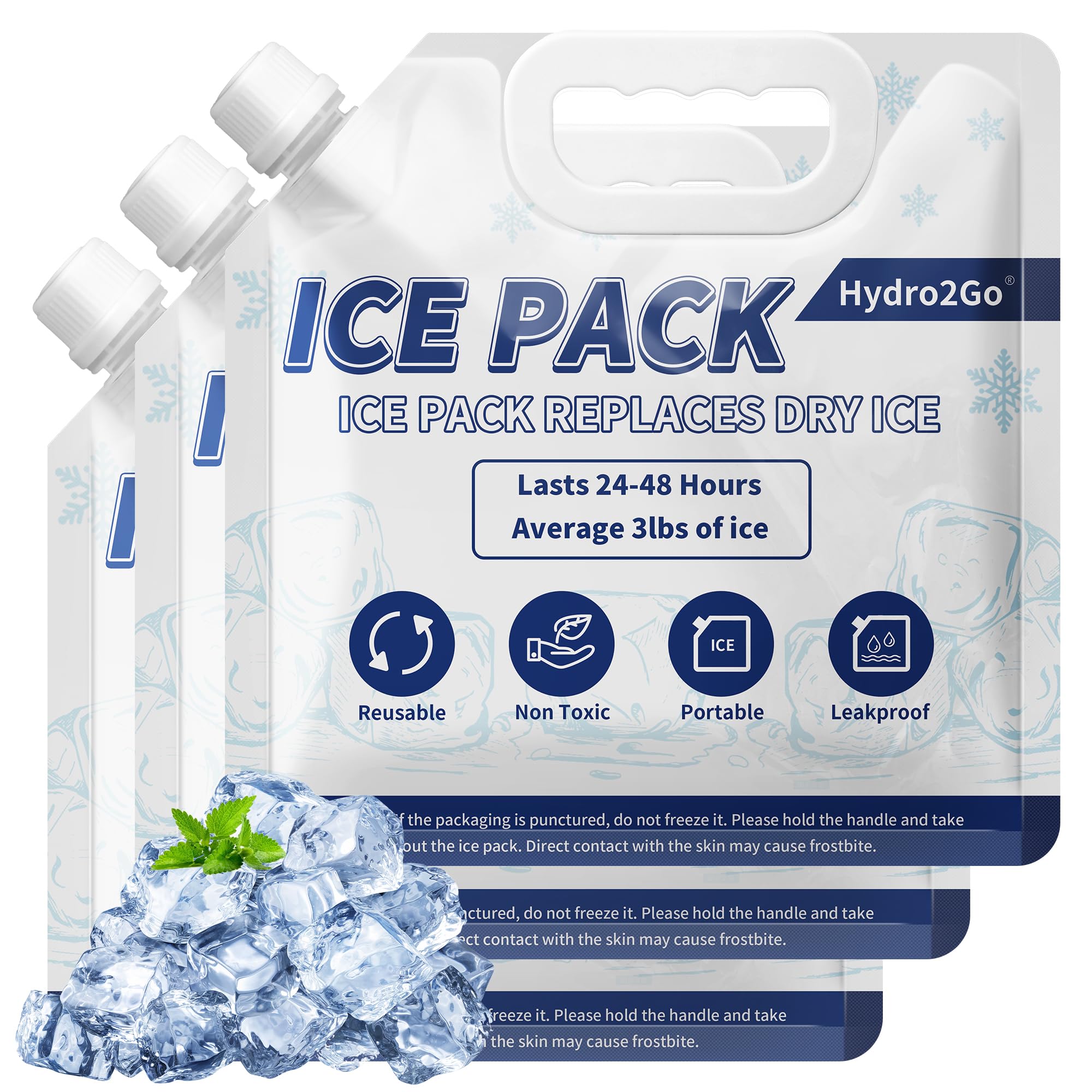 Hydro2Go reusable ice pack keeps cool for coolers and lunches