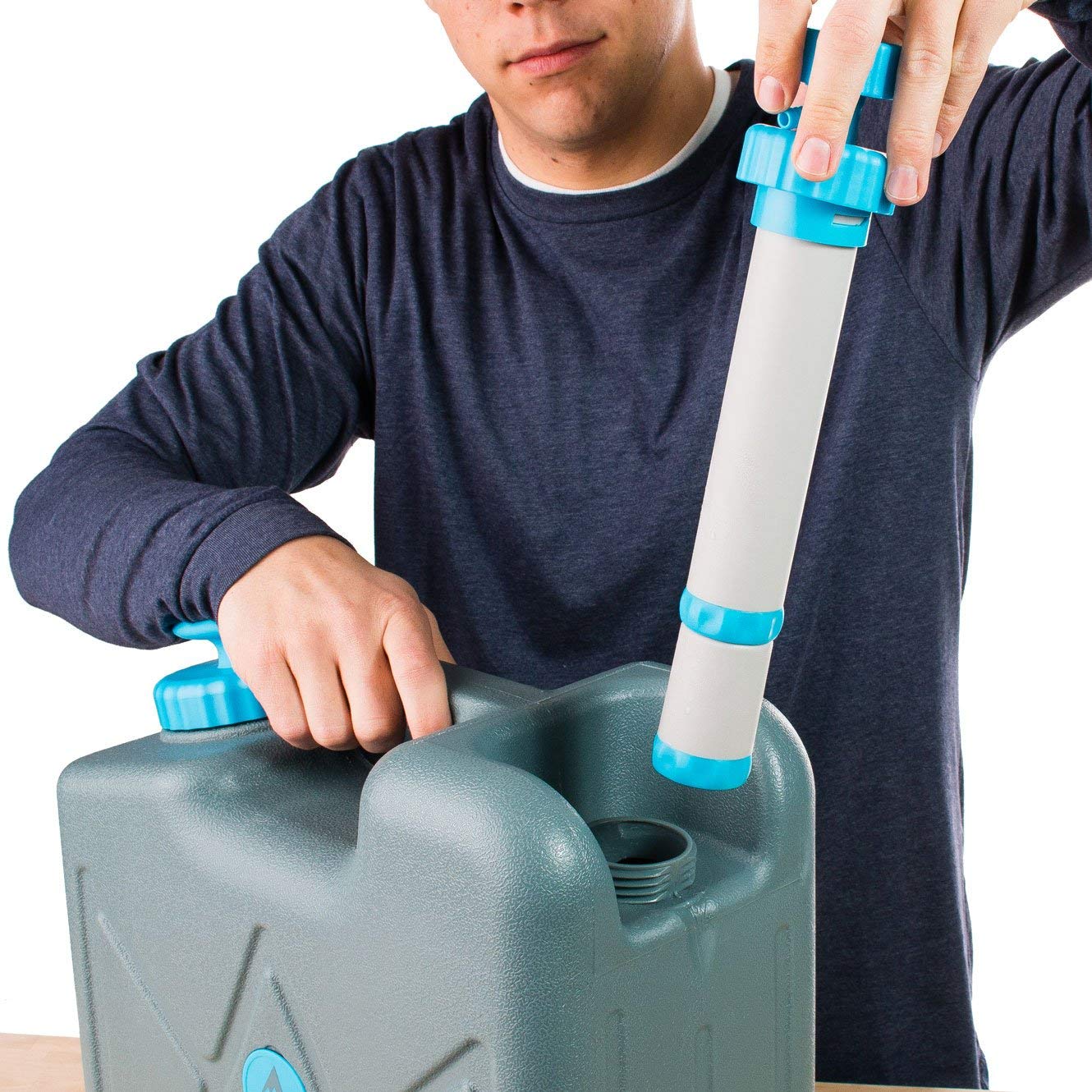 HydroBlu pressurized Jerry Can Water Filter hollow fiber membrane detail