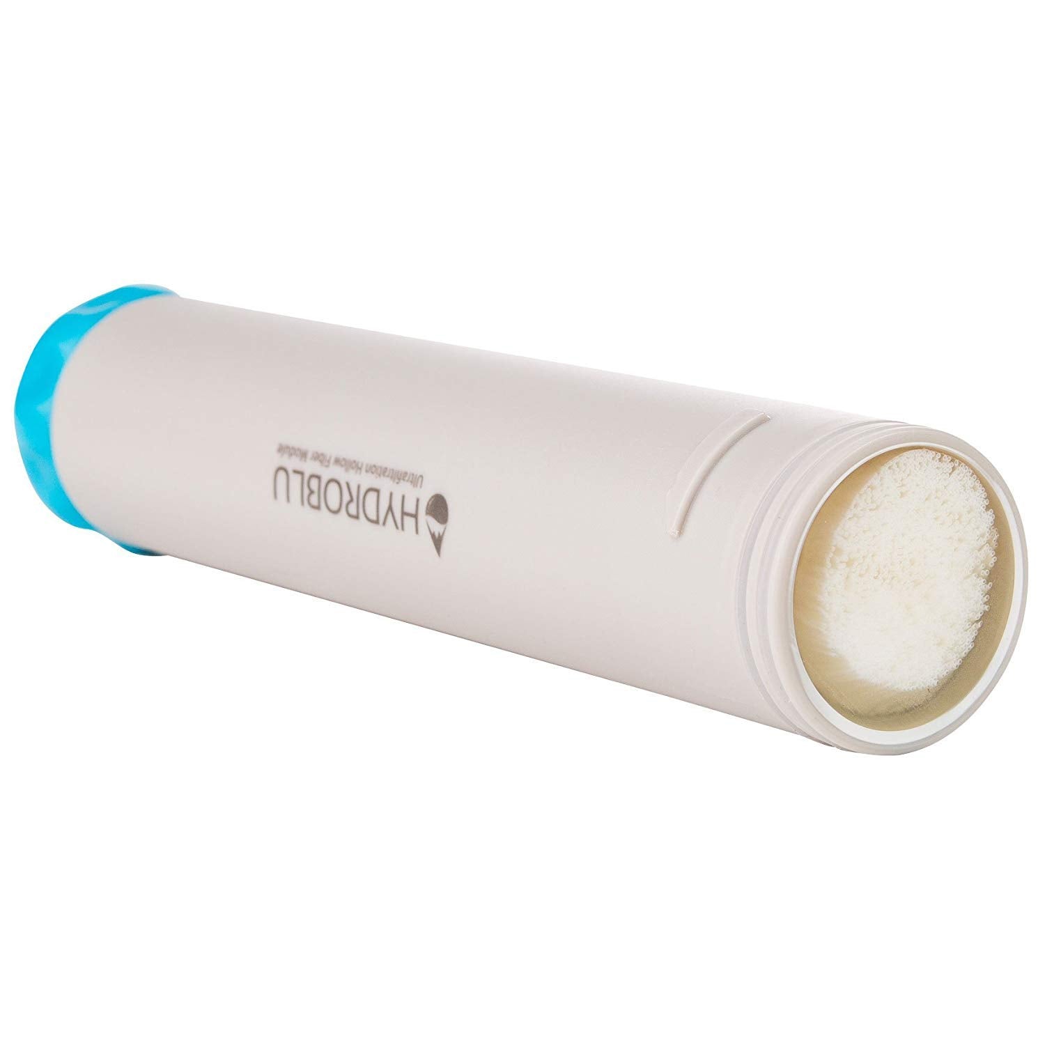 HydroBlu pressurized Jerry Can Water Filter pouring water into a cup