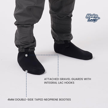 Back view with adjustable straps on Hydroleap chest waders