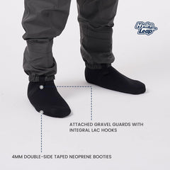 Back view with adjustable straps on Hydroleap chest waders